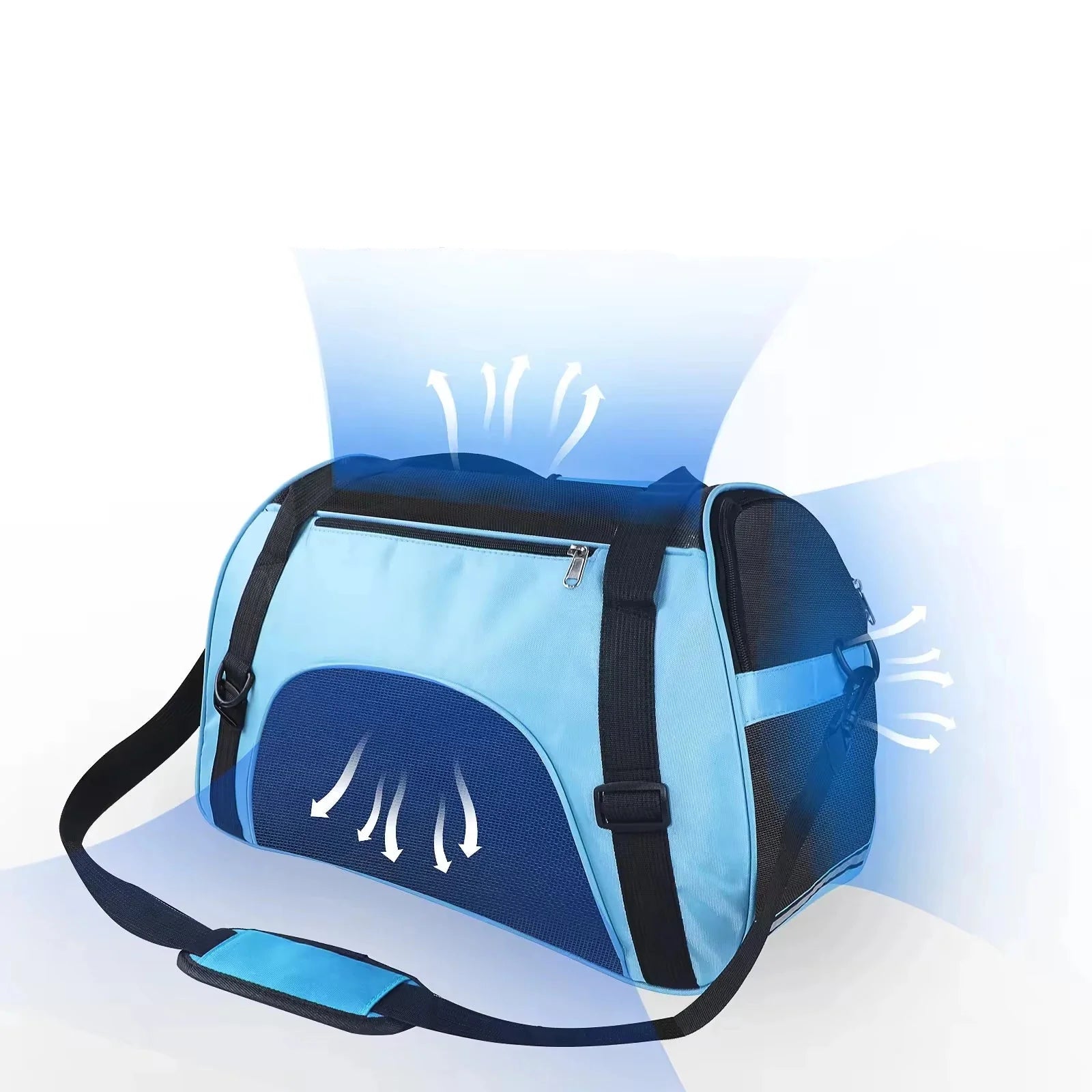 Transportbox mit atmungsaktivem Netzmaterial