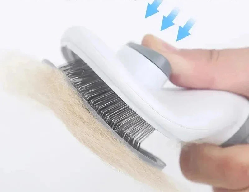 Selbstreinigende Katzenbürste