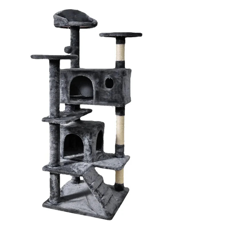 Hochwertiger Katzenbaum in Dunkel Grau