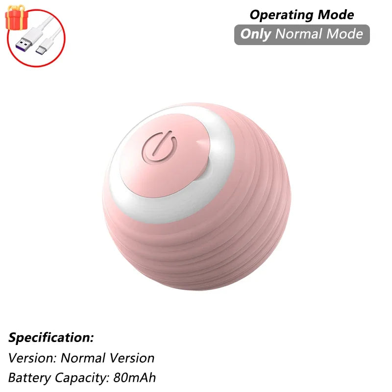 selbstrollender Spielball mit LED Licht in Pink 80mAh