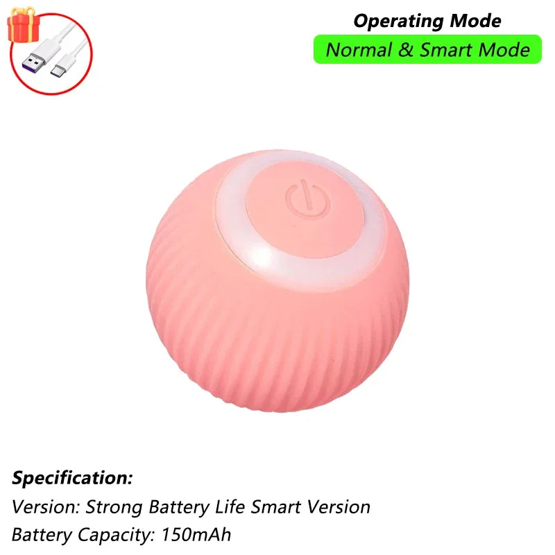 selbstrollender Spielball mit LED Licht in Pink 150mAh
