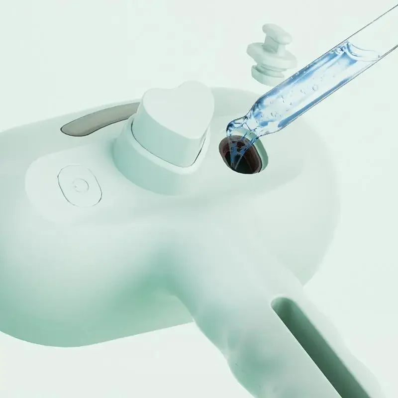 Bürste mit Wassertank und Sprühnebel