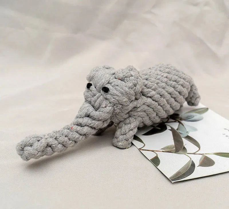 Seil-Plüschhundespielzeug Elefant