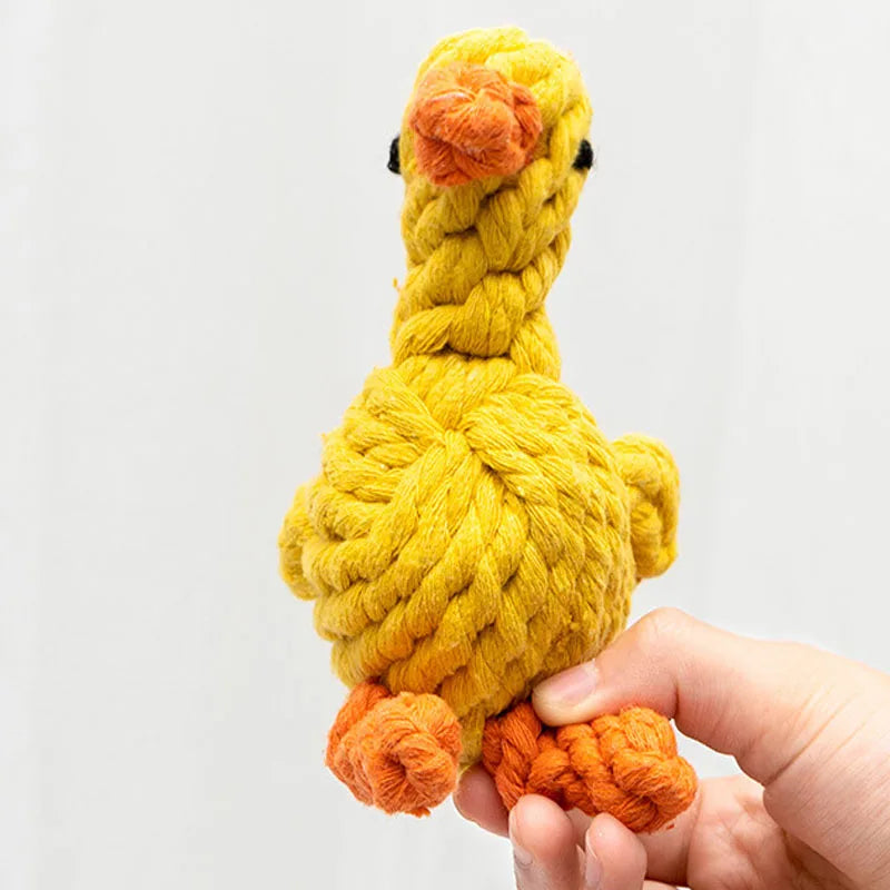 Seil-Plüschhundespielzeug Ente