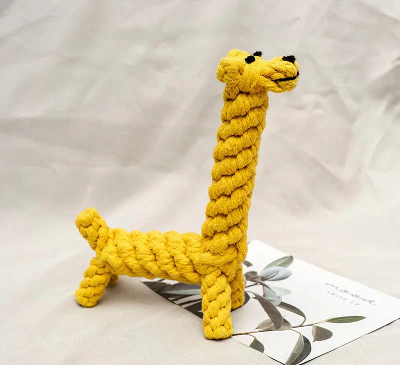 Seil-Plüschhundespielzeug Giraffe