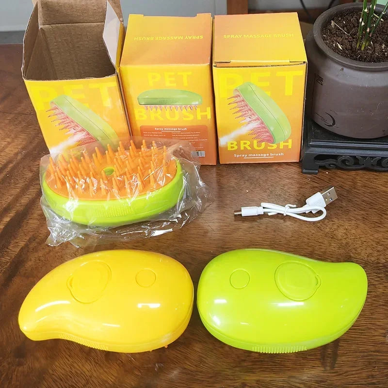 Silikonbürste mit USB-Kabel für Tierpflege