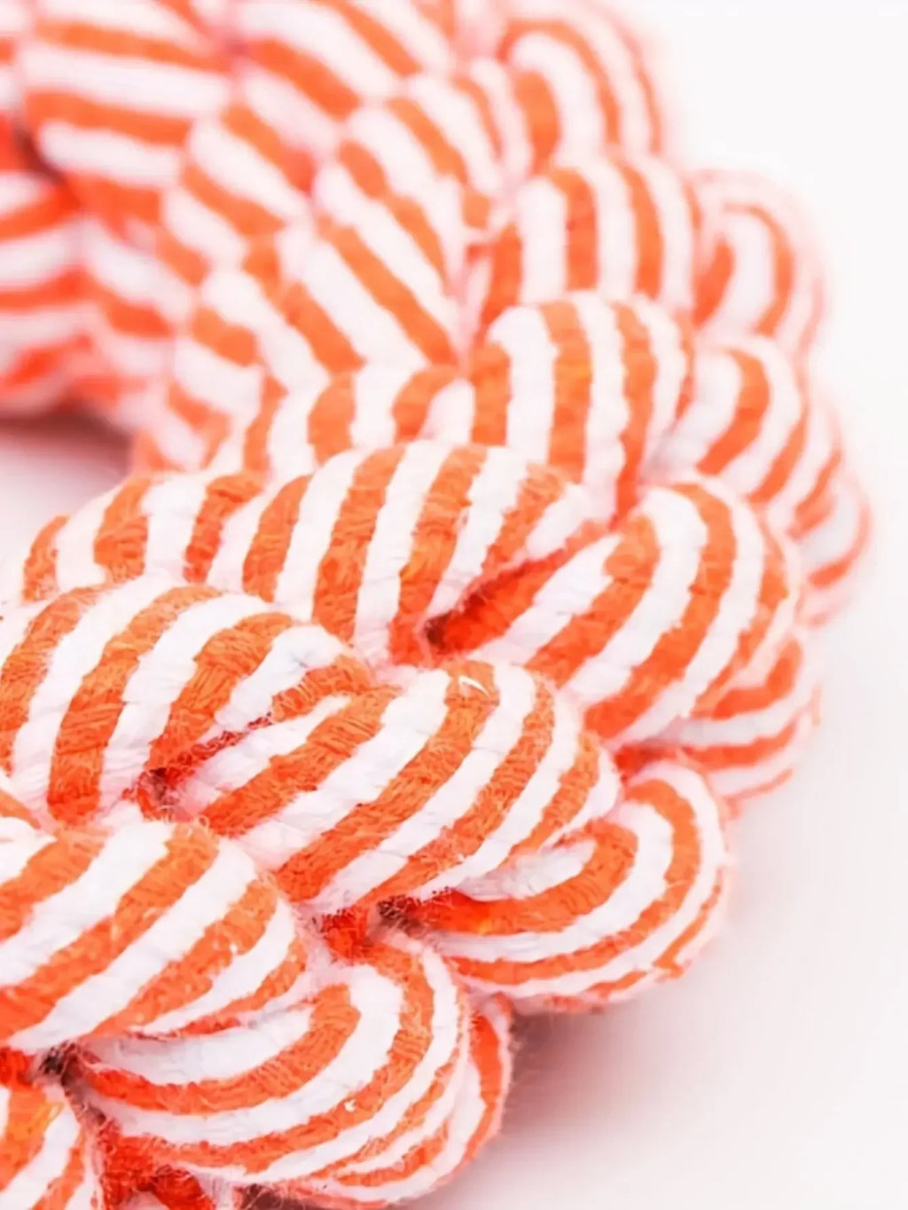 Nahaufnahme von geflochtenem Baumwollseil