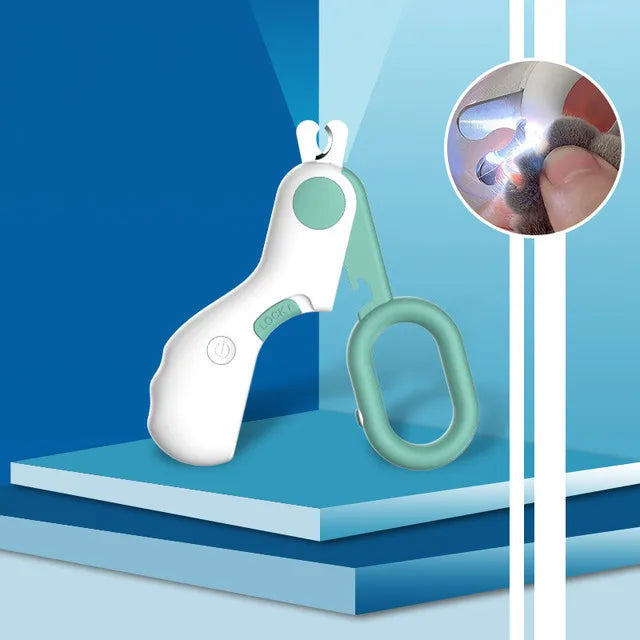 Haustier Krallenschneider mit ergonomischem Griff in Blau