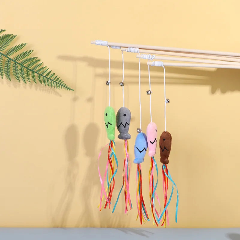 verschiedene Farben der Spielzeugangel