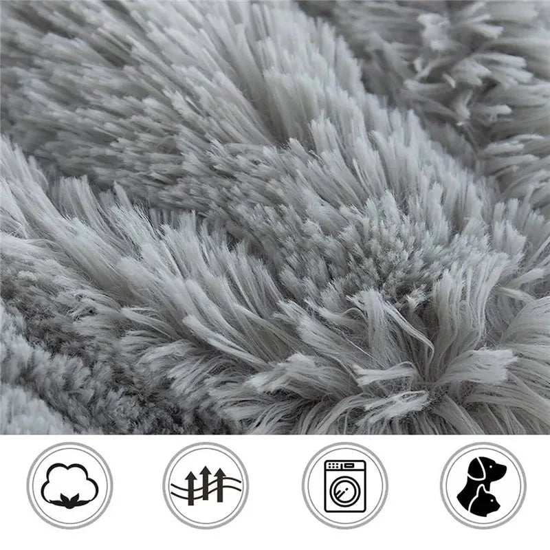 Flauschiges Haustierbett waschbar & rutschfest