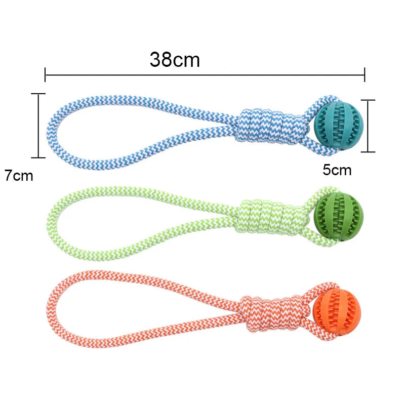 Kauspielzeug-Ball mit Leckerli-Rillen Größenangabe