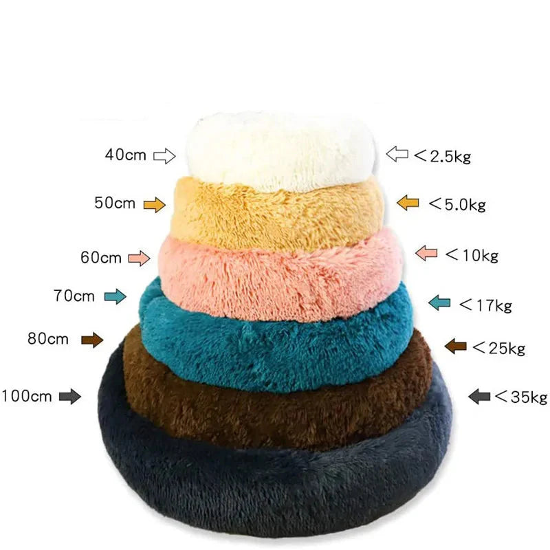 Beruhigendes Plüschbett mit hohem Rand Größen