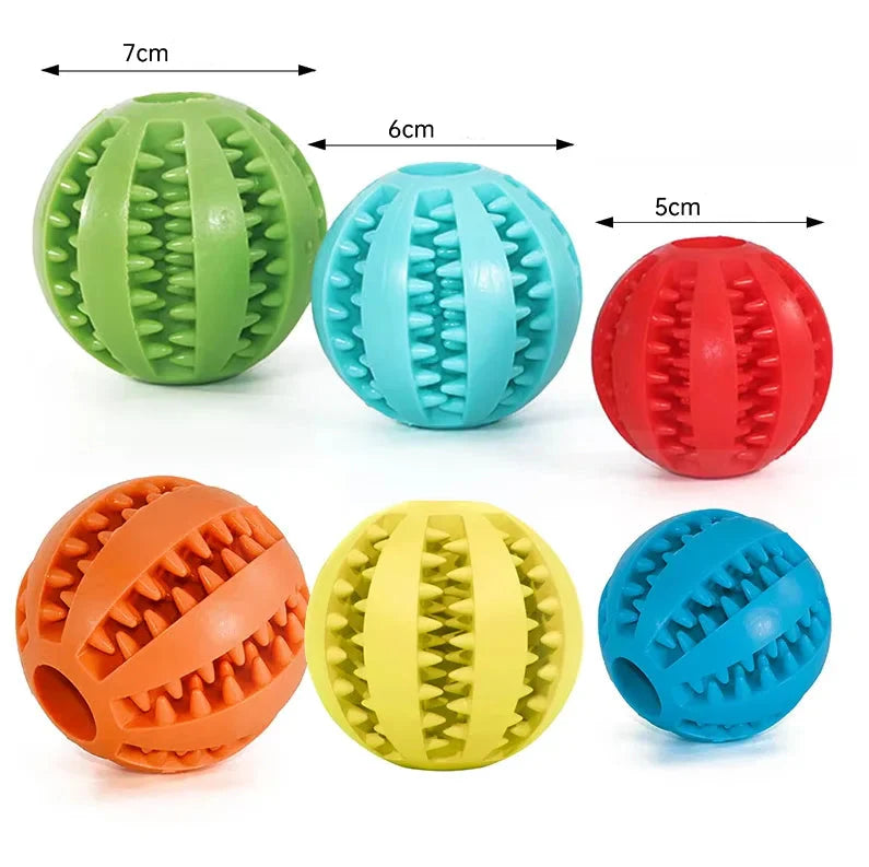 Snackball für Hunde mit Trockenfutterfüllung Größenangabe