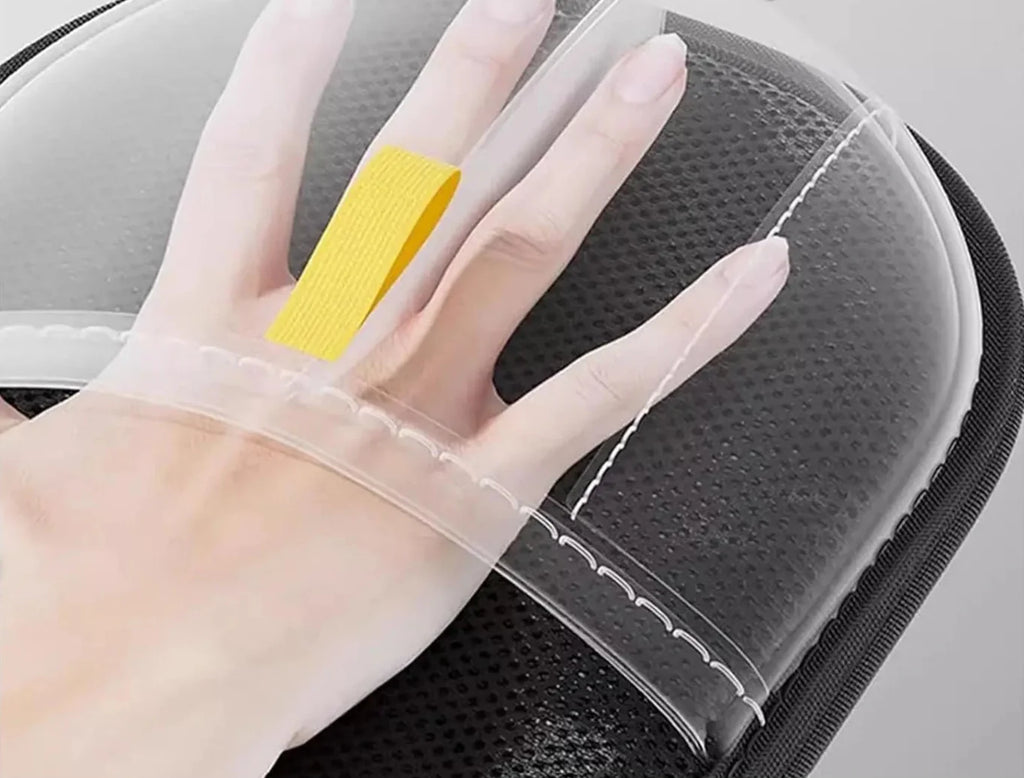 Fellmagnet Handschuh in Handansicht